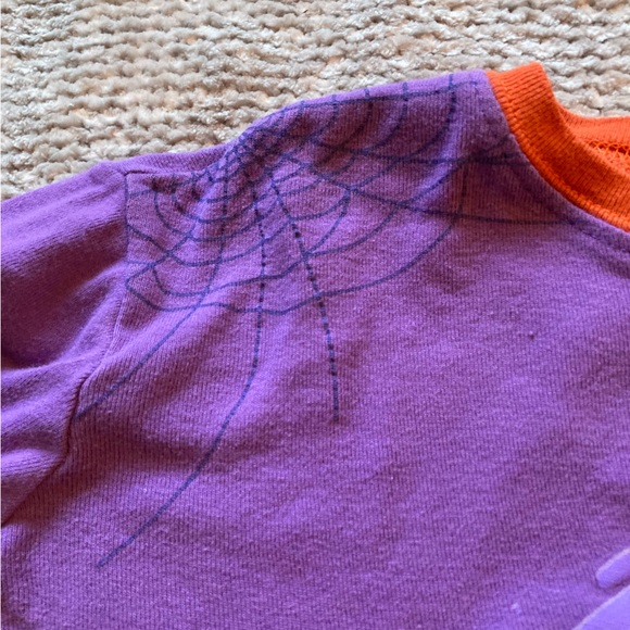 Girls Black Cat Halloween Pajama Set Vampire Kitten Jack-o-Lantern 100% Cotton - Picture 4 of 9